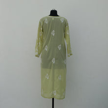 Load image into Gallery viewer, Pale Green Georgette Straight Kurta
