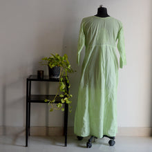 Load image into Gallery viewer, Green Cotton Anarkali
