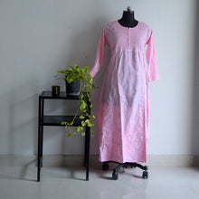 Load image into Gallery viewer, Pink Cotton Anarkali
